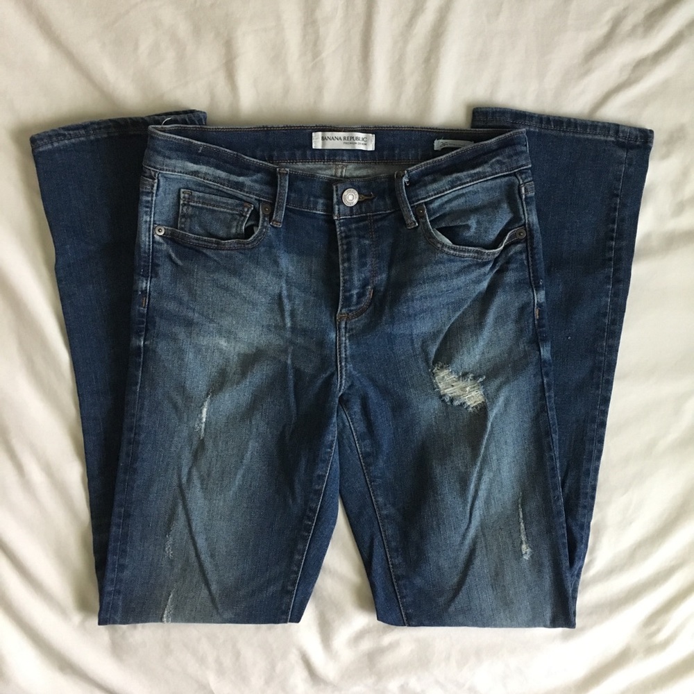 Banana Republic Premium distressed denim